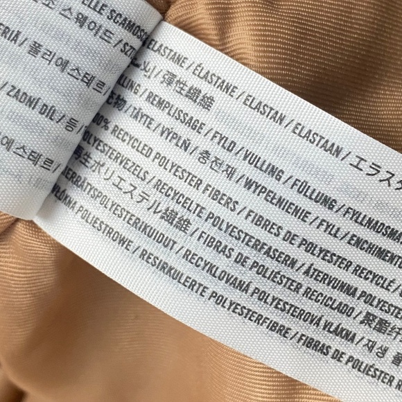 ABERCROMBIE & FITCH Drama Collar Faux Fur Teddy Coat Jacket in Tan Size XS - Picture 7 of 8